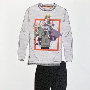 NEW Mens Juniors Naruto Shippuden Pajama Set NWT M Anime